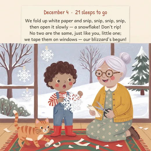 December 4 page from Nana Loves You: A Christmas Countdown