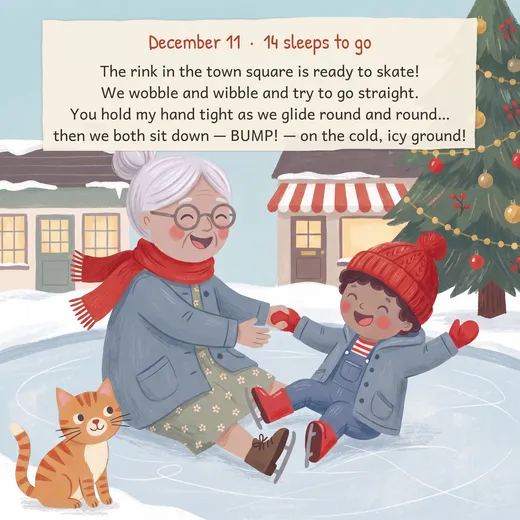 December 11 page from Nana Loves You: A Christmas Countdown
