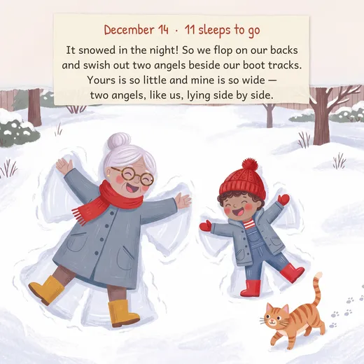 December 14 page from Nana Loves You: A Christmas Countdown