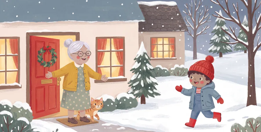 A page from Nana Loves You at Christmas