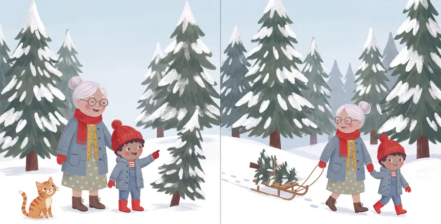 A page from Nana Loves You at Christmas