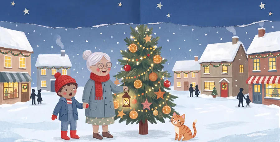 A page from Nana Loves You at Christmas