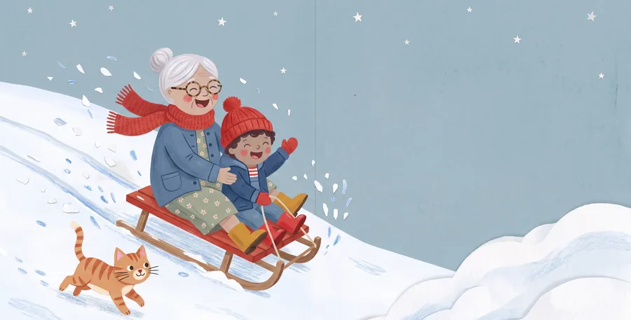 A page from Nana Loves You at Christmas