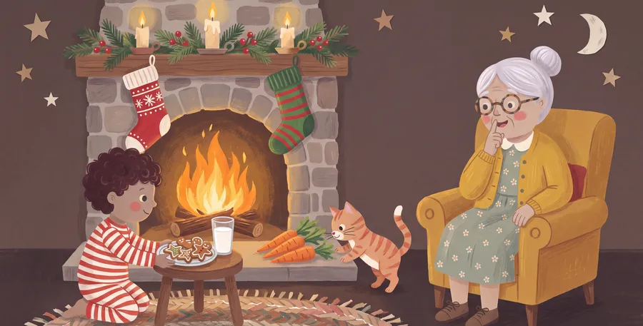 A page from Nana Loves You at Christmas