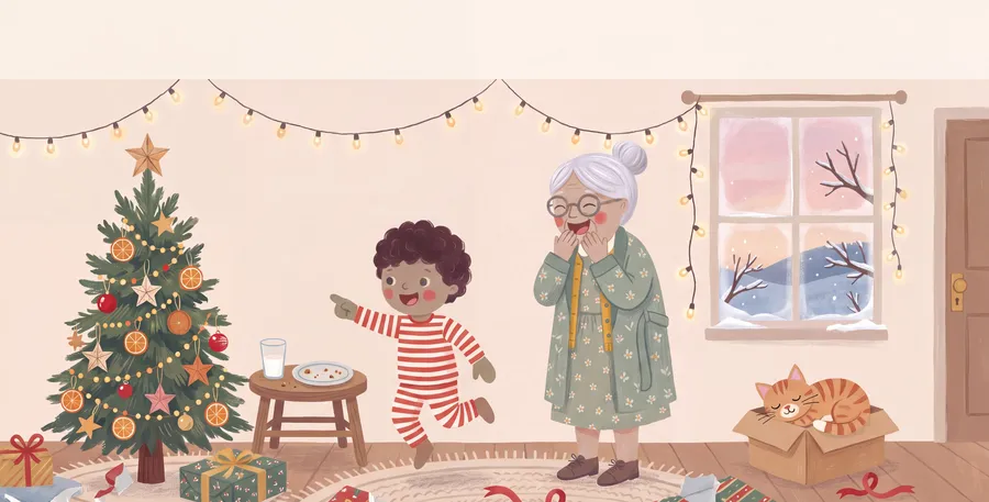 A page from Nana Loves You at Christmas