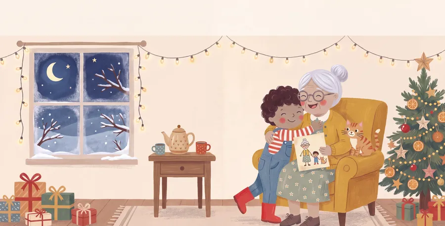 A page from Nana Loves You at Christmas
